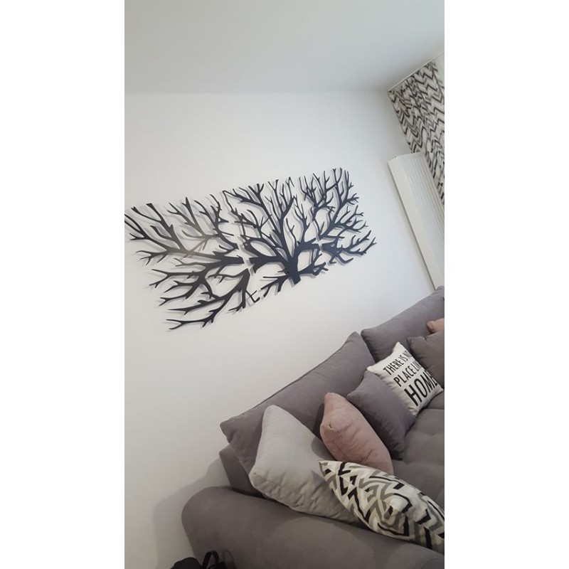 Decoratiune de perete 3 piese - Ramuri (2000 x 700 mm)