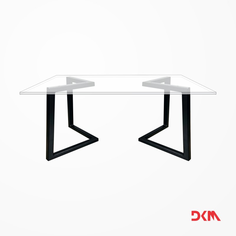 Picioare metalice pentru masa dining rectangulara PM06